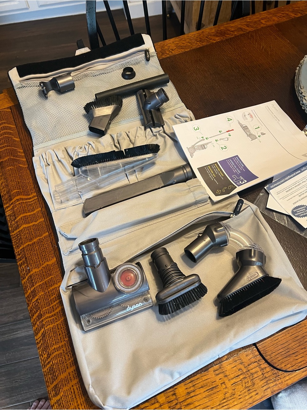 Dyson DC41 Gray and Black Accessory Set with Storage Pouch